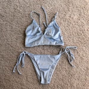 Frankie’s Bikinis Velvet Swim Set